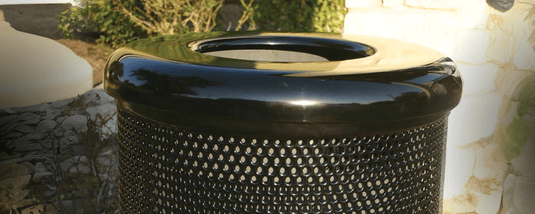 32 Gallon Flat Lid Trash Receptacles