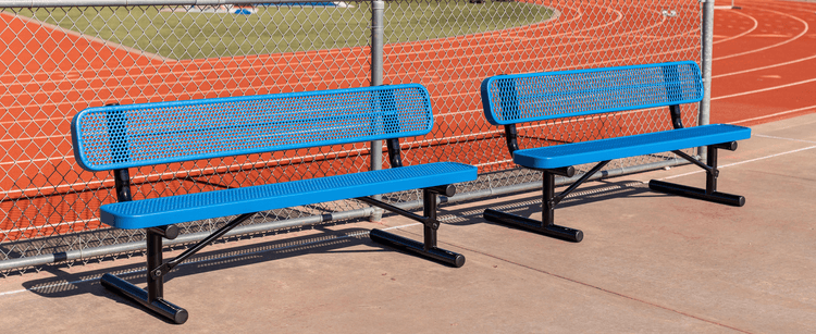 outdoor benches at school