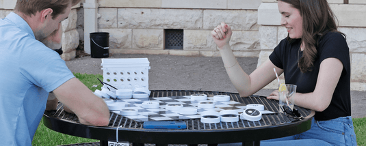 Square & Round Picnic Tables with Game Top