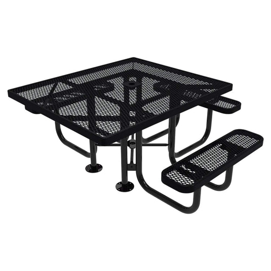 46" x 54" ADA-Accessible Weatherproof Square Outdoor Picnic Tables