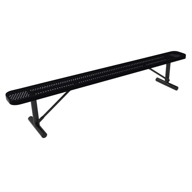 Load image into Gallery viewer, 8 FT All-Weather Park Bench without Back, Portable Frame