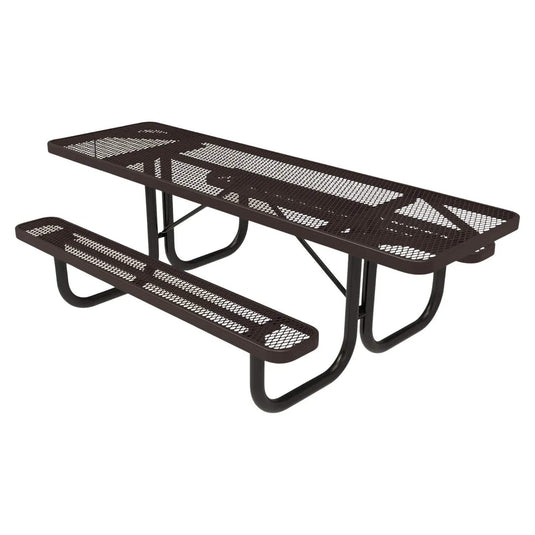 Both-Ends ADA-Accessible Weatherproof Rectangular Outdoor Picnic Table