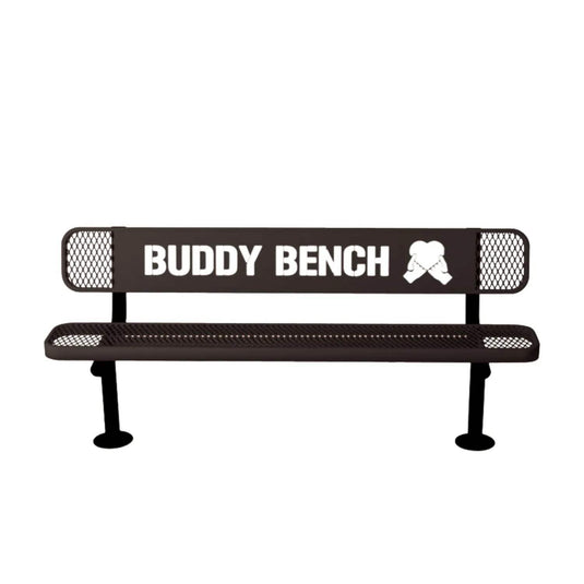Buddy Bench with Surface Mount Frame