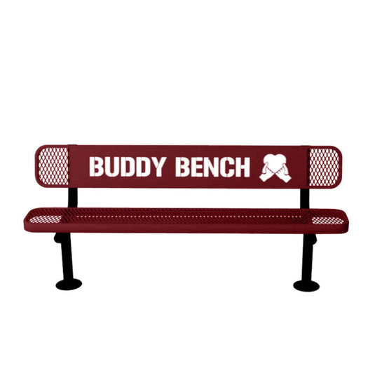Buddy Bench with Surface Mount Frame