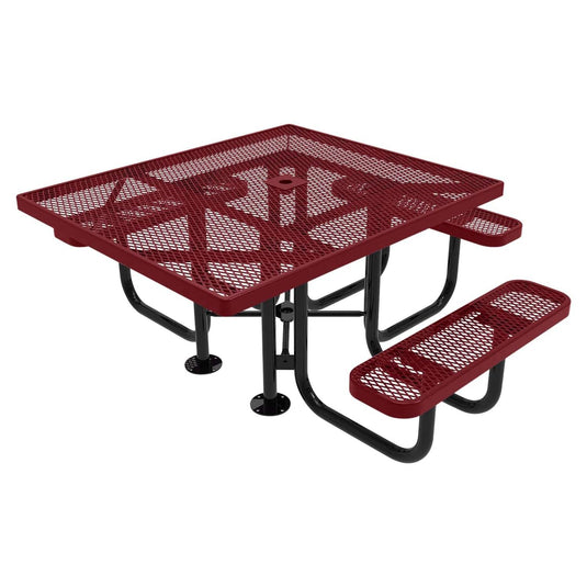 46" x 54" ADA-Accessible Weatherproof Square Outdoor Picnic Tables