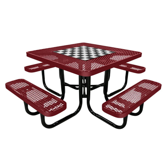 Game-Edition Square & Round Outdoor Picnic Table
