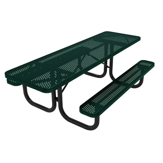 Both-Ends ADA-Accessible Weatherproof Rectangular Outdoor Picnic Table