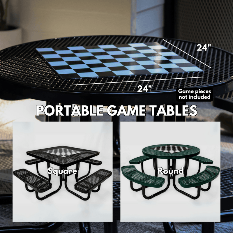 Load image into Gallery viewer, Game-Edition Square & Round Outdoor Picnic Table