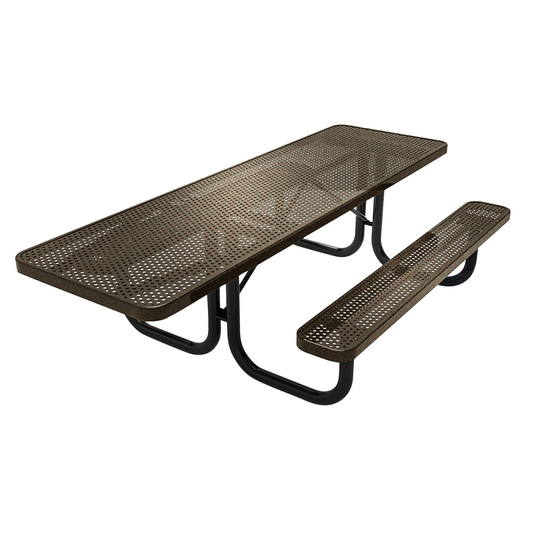 One-End ADA-Accessible Weatherproof Rectangular Outdoor Picnic Table