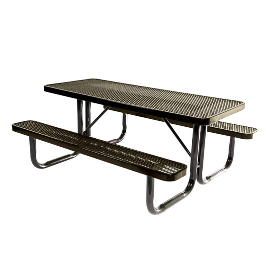 6 FT Commercial Rectangular Outdoor Picnic Table