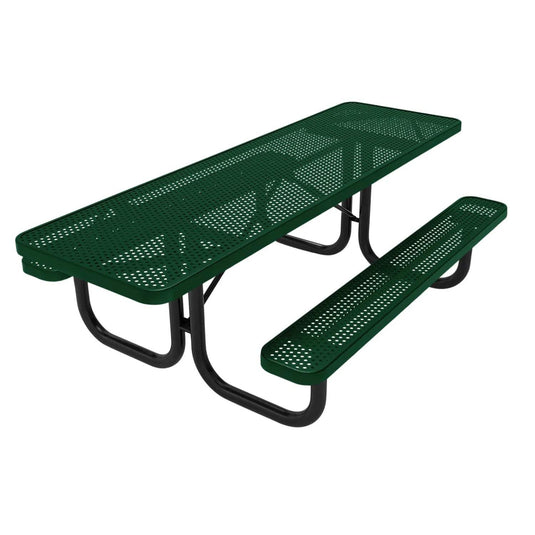 Both-Ends ADA-Accessible Weatherproof Rectangular Outdoor Picnic Table