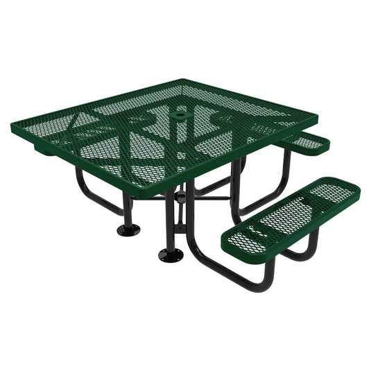 46" x 54" ADA-Accessible Weatherproof Square Outdoor Picnic Tables