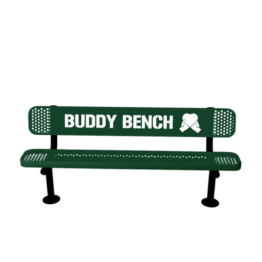 Buddy Bench with Surface Mount Frame