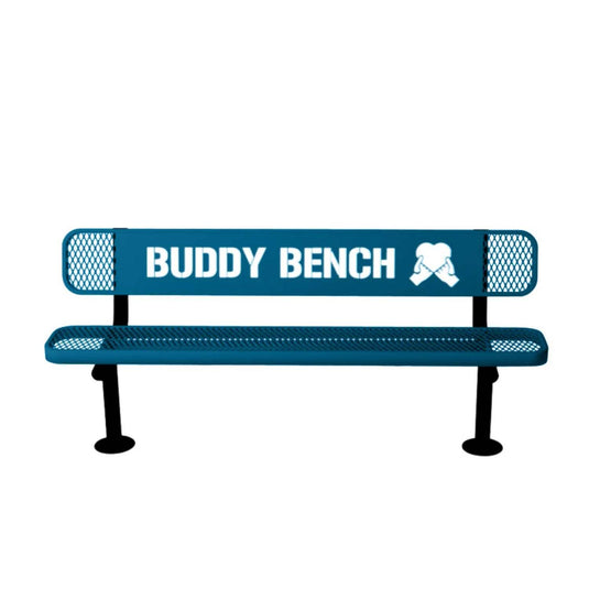 Buddy Bench with Surface Mount Frame