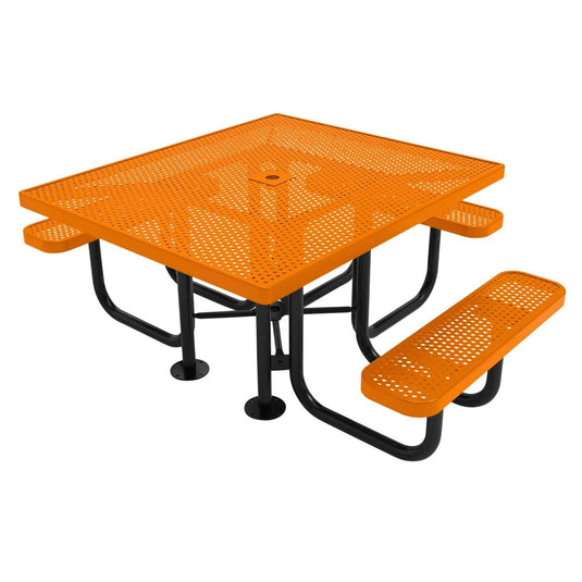 46" x 54" ADA-Accessible Weatherproof Square Outdoor Picnic Tables