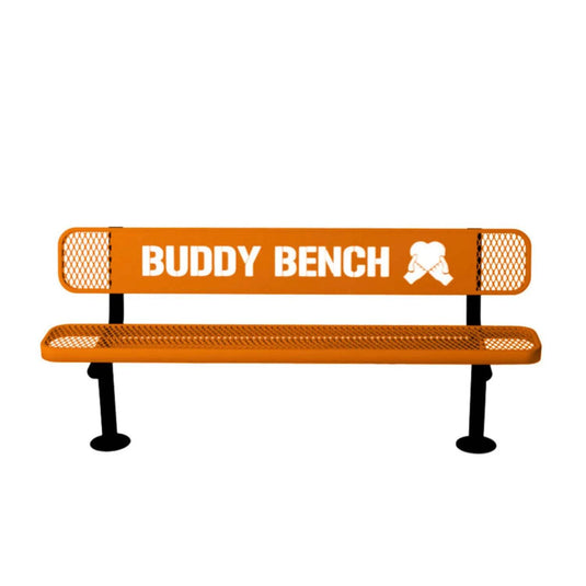 Buddy Bench with Surface Mount Frame