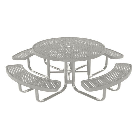 Round Kids Picnic Table With Colored Frame