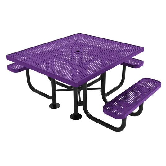 46" x 54" ADA-Accessible Weatherproof Square Outdoor Picnic Tables