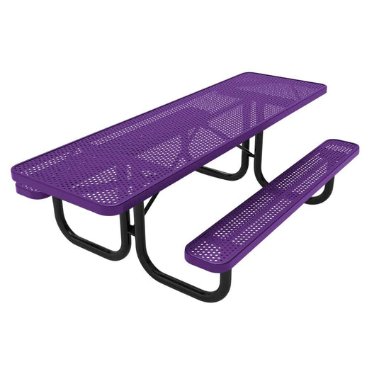 Both-Ends ADA-Accessible Weatherproof Rectangular Outdoor Picnic Table