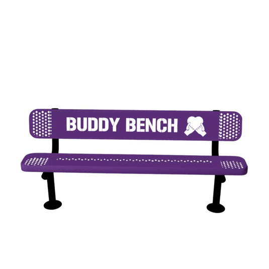 Buddy Bench with Surface Mount Frame