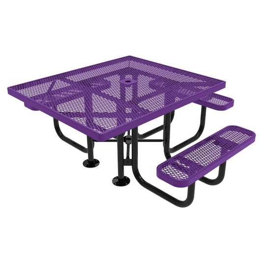 46" x 54" ADA-Accessible Weatherproof Square Outdoor Picnic Tables