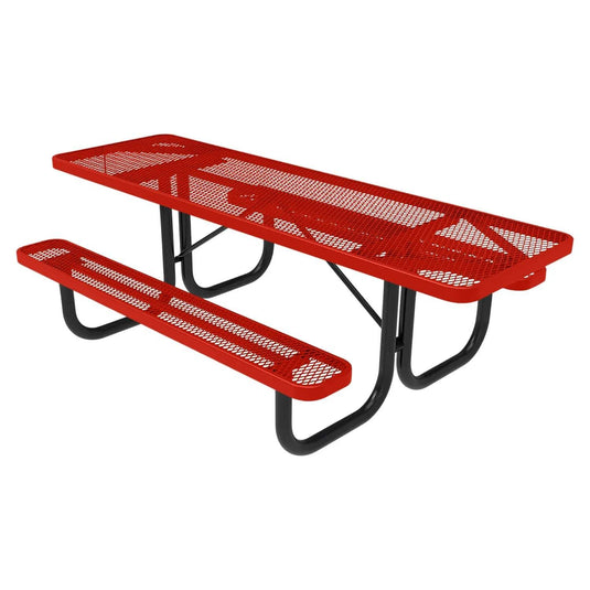Both-Ends ADA-Accessible Weatherproof Rectangular Outdoor Picnic Table