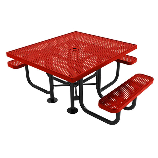46" x 54" ADA-Accessible Weatherproof Square Outdoor Picnic Tables