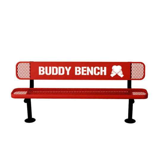 Buddy Bench with Surface Mount Frame