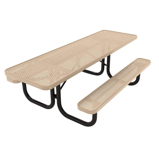 Both-Ends ADA-Accessible Weatherproof Rectangular Outdoor Picnic Table