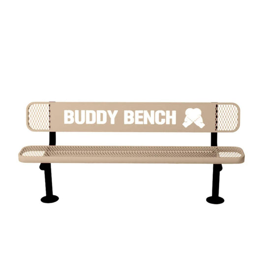 Buddy Bench with Surface Mount Frame