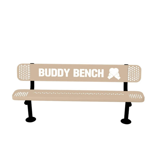 Buddy Bench with Surface Mount Frame