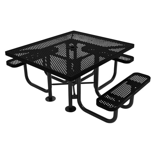 46" x 54" ADA-Accessible Weatherproof Square Outdoor Picnic Tables
