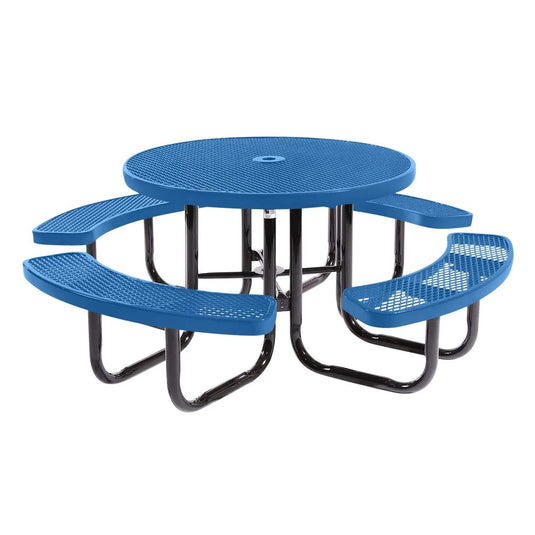 46" Round Metal Outdoor Picnic Table
