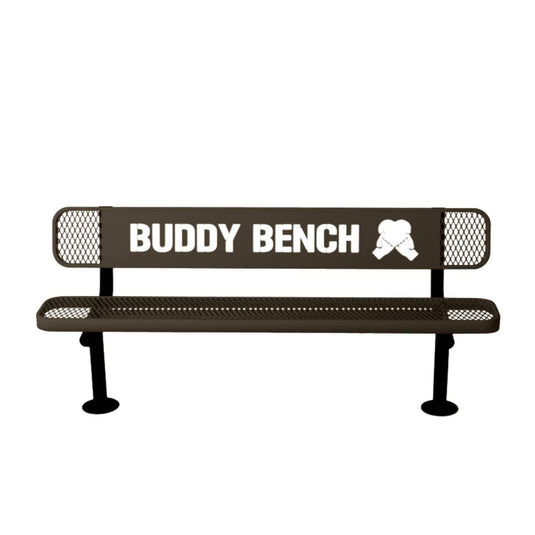 Buddy Bench with Surface Mount Frame