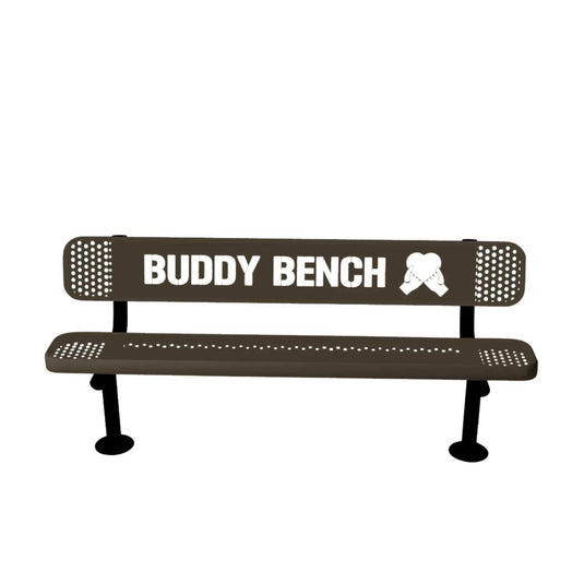 Buddy Bench with Surface Mount Frame