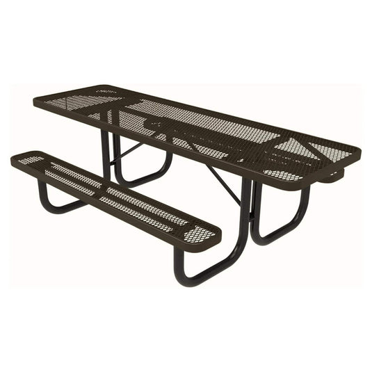 Both-Ends ADA-Accessible Weatherproof Rectangular Outdoor Picnic Table