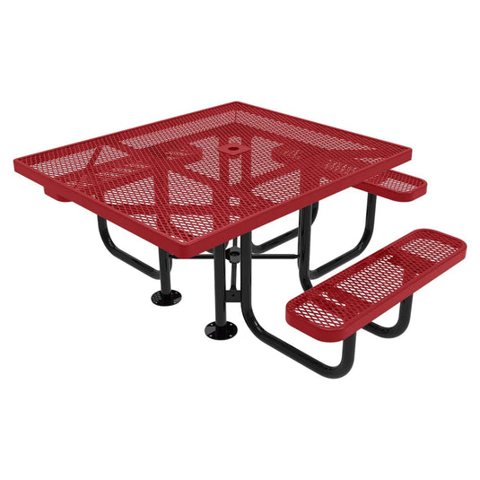 46" x 54" ADA-Accessible Weatherproof Square Outdoor Picnic Tables