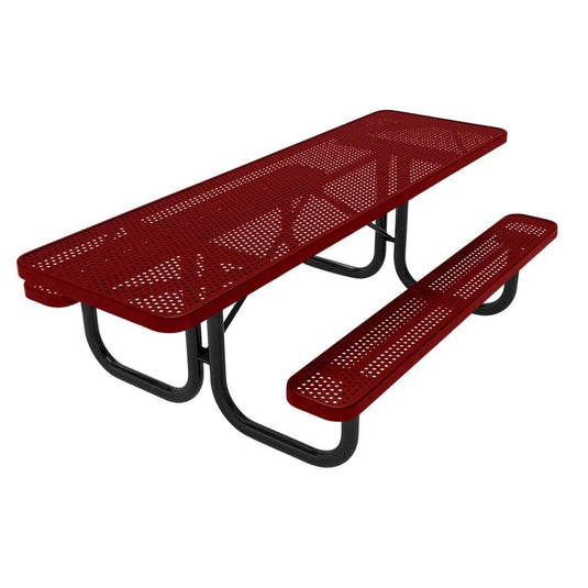 Both-Ends ADA-Accessible Weatherproof Rectangular Outdoor Picnic Table
