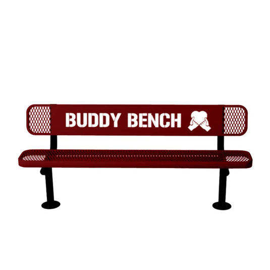 Buddy Bench with Surface Mount Frame