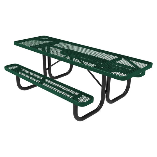 Both-Ends ADA-Accessible Weatherproof Rectangular Outdoor Picnic Table