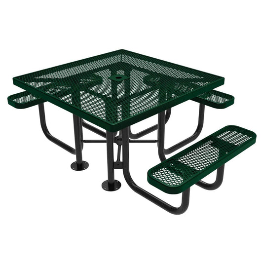 46" x 54" ADA-Accessible Weatherproof Square Outdoor Picnic Tables