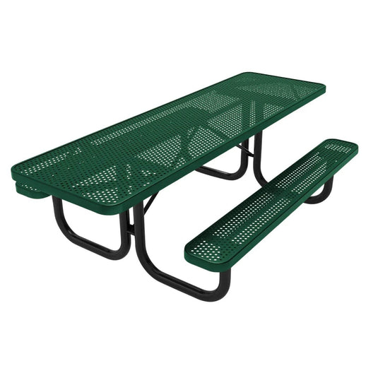 Both-Ends ADA-Accessible Weatherproof Rectangular Outdoor Picnic Table