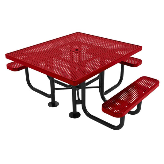 46" x 54" ADA-Accessible Weatherproof Square Outdoor Picnic Tables