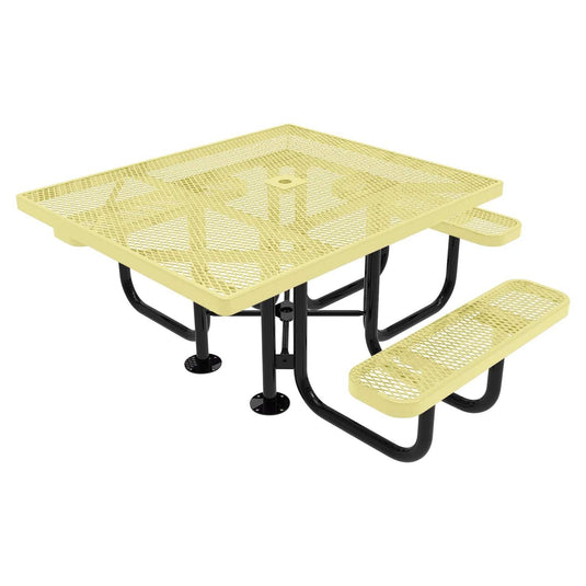 46" x 54" ADA-Accessible Weatherproof Square Outdoor Picnic Tables