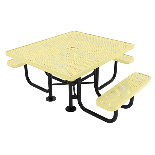 46" x 54" ADA-Accessible Weatherproof Square Outdoor Picnic Tables