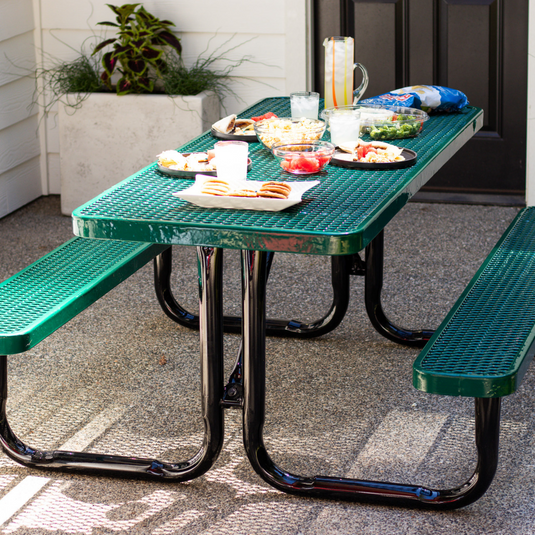 Stylish and Functional Rectangular Picnic Tables