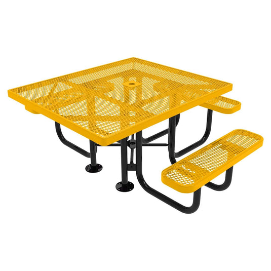 46" x 54" ADA-Accessible Weatherproof Square Outdoor Picnic Tables