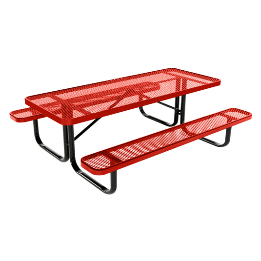 Kids Rectangular Picnic Table – Safe and Durable Outdoor Fun - Coated Outdoor Furniture