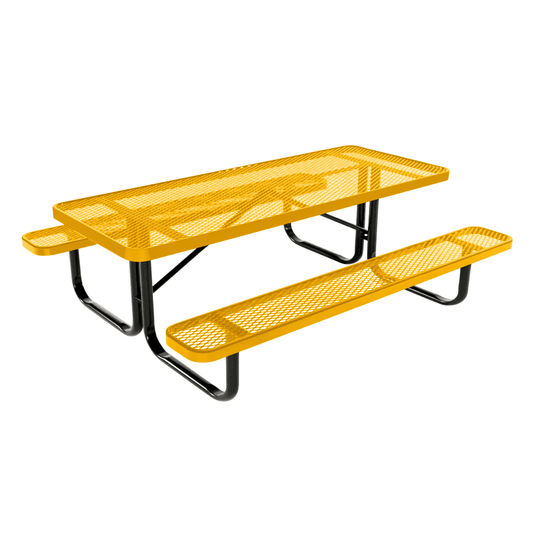 Kids Rectangular Picnic Table – Safe and Durable Outdoor Fun - Coated Outdoor Furniture