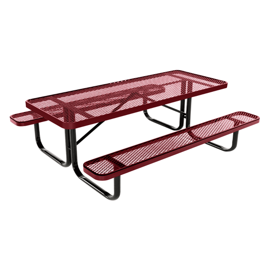 Kids Rectangular Picnic Table – Safe and Durable Outdoor Fun - Coated Outdoor Furniture